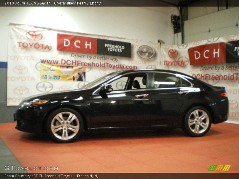 Crystal Black Pearl / Ebony 2010 Acura TSX V6 Sedan