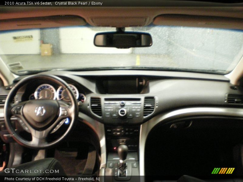 Crystal Black Pearl / Ebony 2010 Acura TSX V6 Sedan
