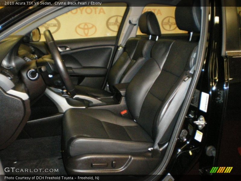 Crystal Black Pearl / Ebony 2010 Acura TSX V6 Sedan