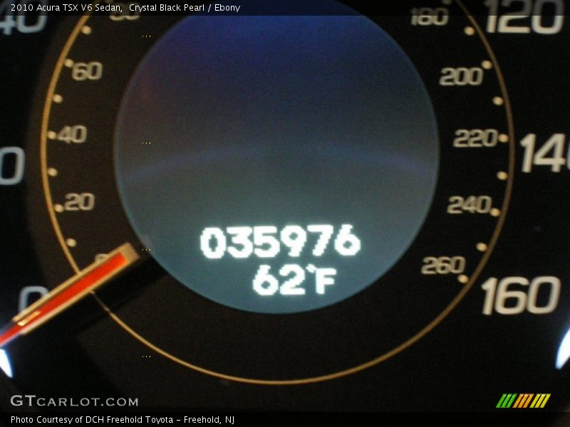 Crystal Black Pearl / Ebony 2010 Acura TSX V6 Sedan