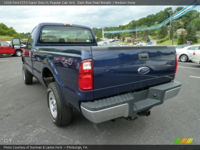 Dark Blue Pearl Metallic / Medium Stone 2009 Ford F250 Super Duty XL Regular Cab 4x4