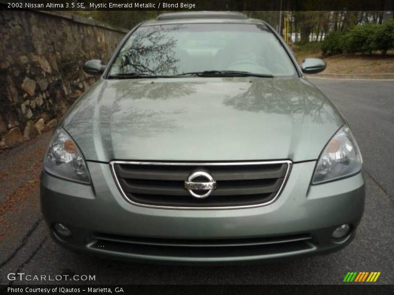 Mystic Emerald Metallic / Blond Beige 2002 Nissan Altima 3.5 SE