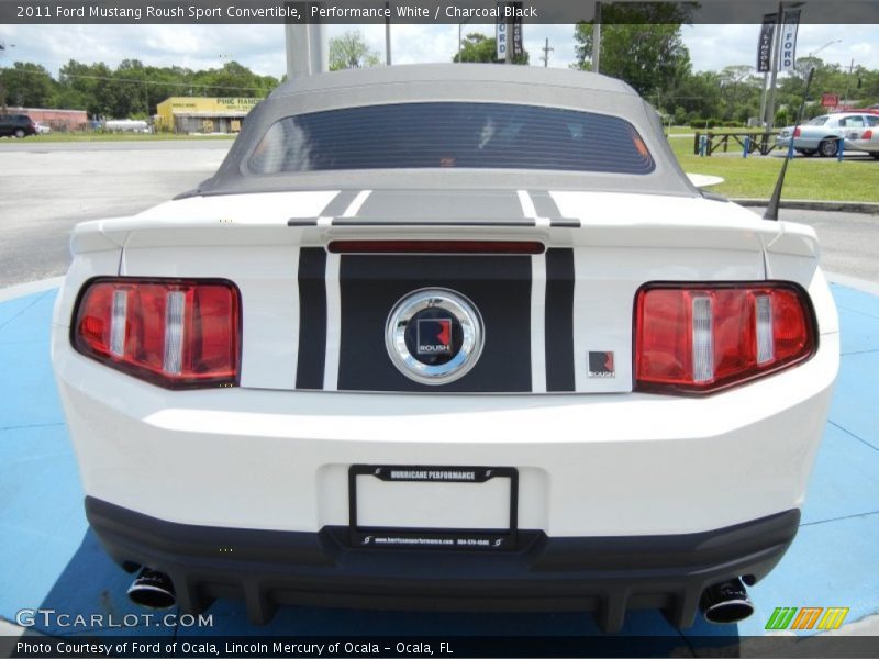 Performance White / Charcoal Black 2011 Ford Mustang Roush Sport Convertible