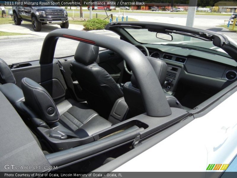 Performance White / Charcoal Black 2011 Ford Mustang Roush Sport Convertible