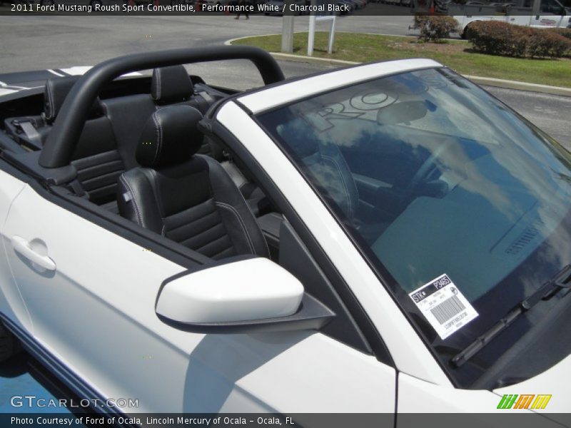 Performance White / Charcoal Black 2011 Ford Mustang Roush Sport Convertible