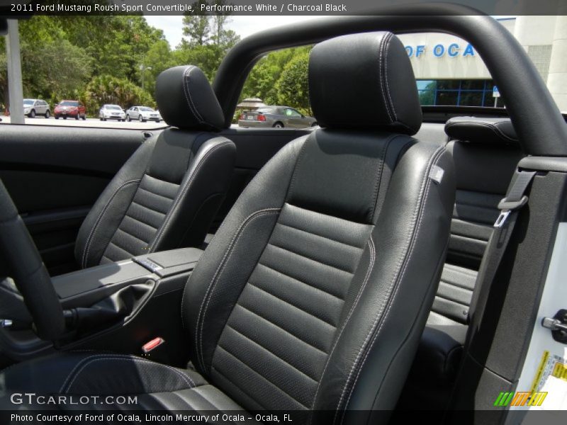 Performance White / Charcoal Black 2011 Ford Mustang Roush Sport Convertible
