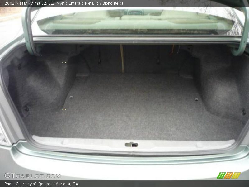 Mystic Emerald Metallic / Blond Beige 2002 Nissan Altima 3.5 SE
