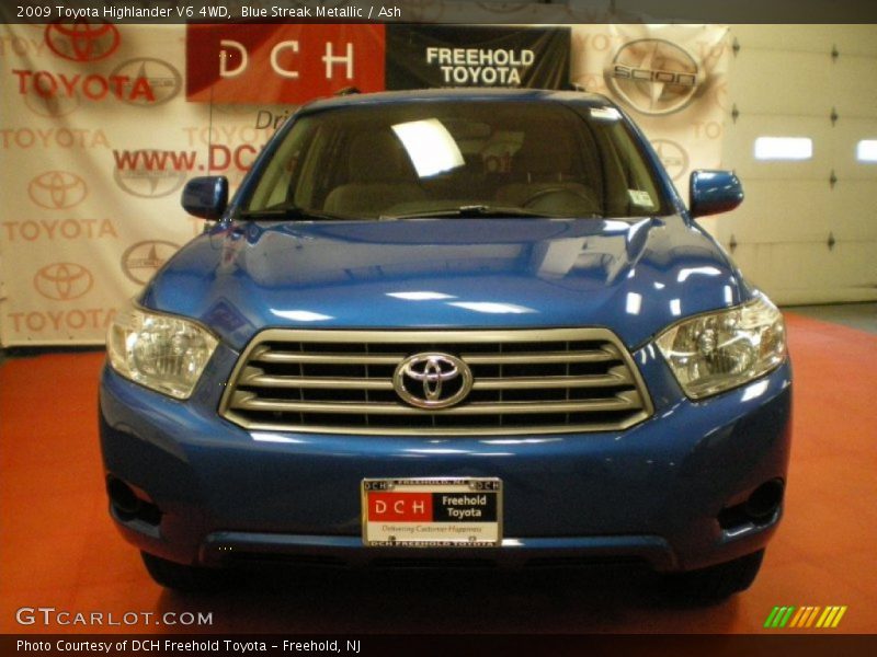 Blue Streak Metallic / Ash 2009 Toyota Highlander V6 4WD