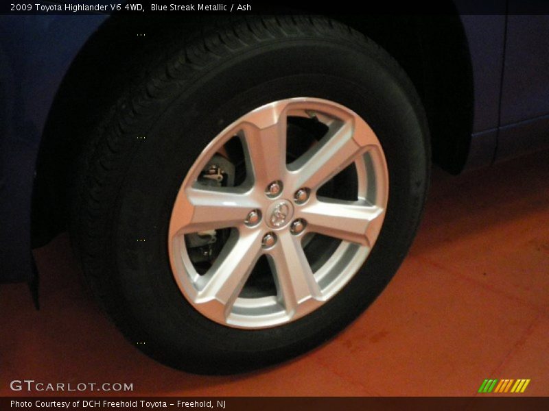 Blue Streak Metallic / Ash 2009 Toyota Highlander V6 4WD
