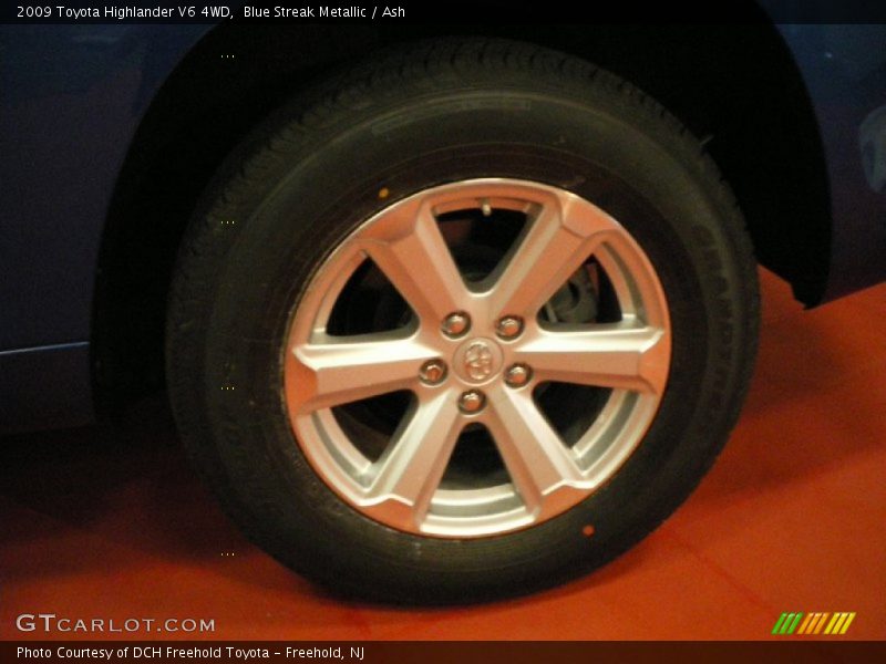 Blue Streak Metallic / Ash 2009 Toyota Highlander V6 4WD