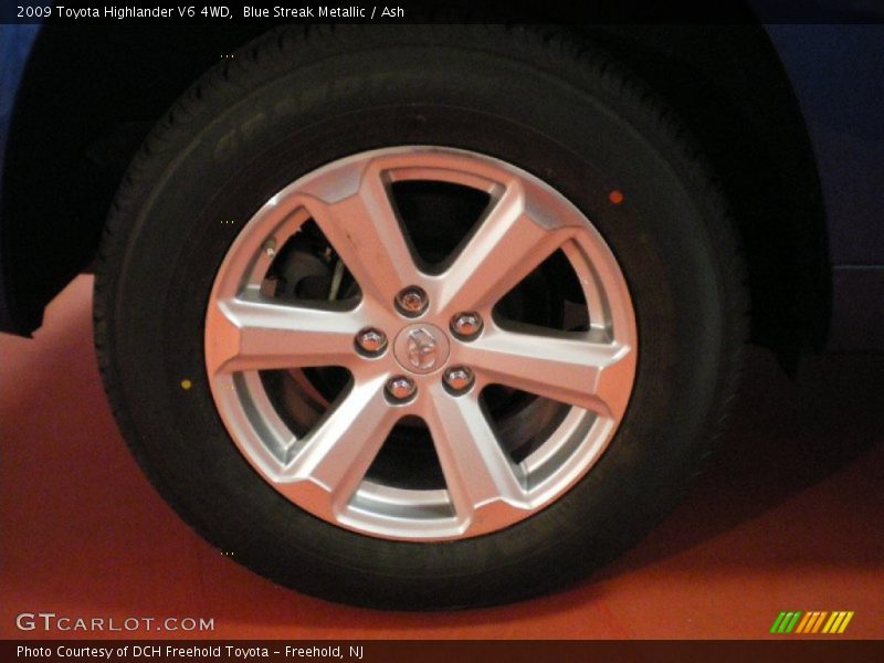 Blue Streak Metallic / Ash 2009 Toyota Highlander V6 4WD