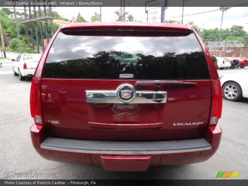 Infrared / Ebony/Ebony 2009 Cadillac Escalade AWD