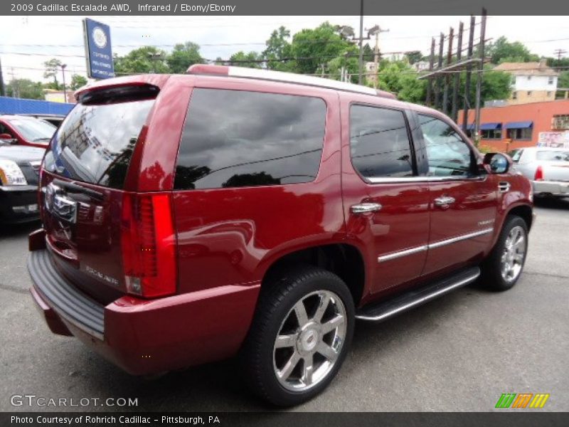 Infrared / Ebony/Ebony 2009 Cadillac Escalade AWD