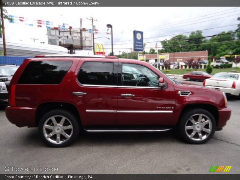 Infrared / Ebony/Ebony 2009 Cadillac Escalade AWD