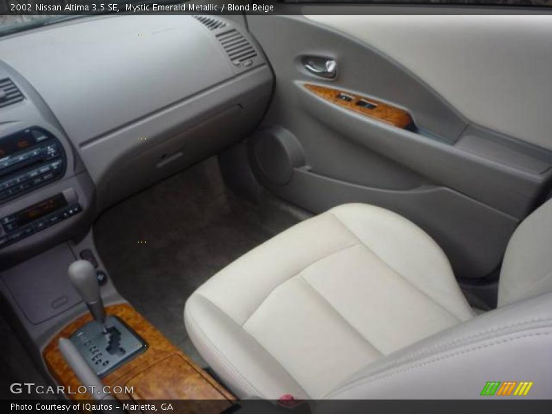 Mystic Emerald Metallic / Blond Beige 2002 Nissan Altima 3.5 SE