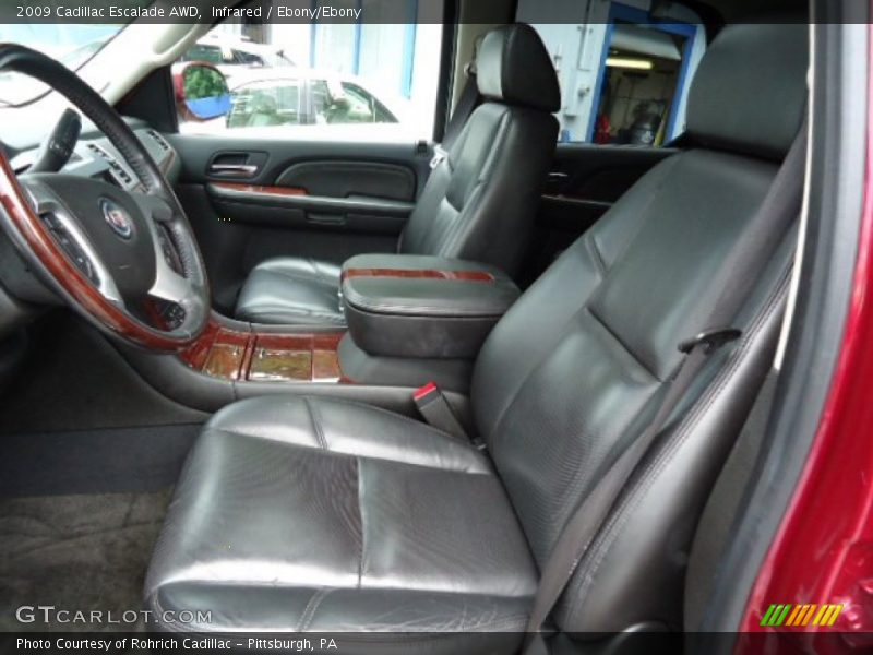 Infrared / Ebony/Ebony 2009 Cadillac Escalade AWD
