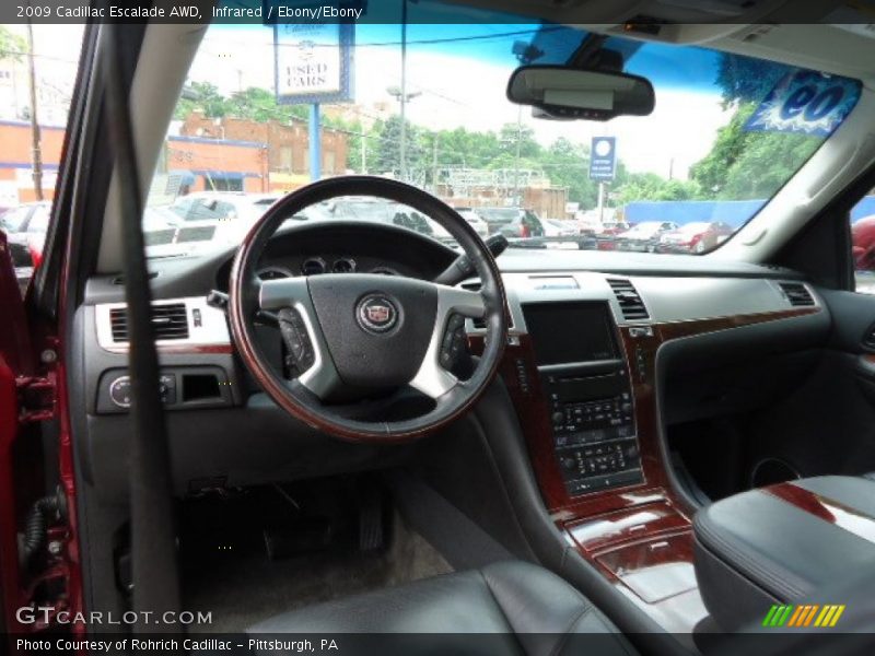 Infrared / Ebony/Ebony 2009 Cadillac Escalade AWD