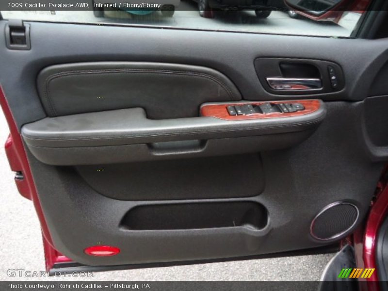 Infrared / Ebony/Ebony 2009 Cadillac Escalade AWD