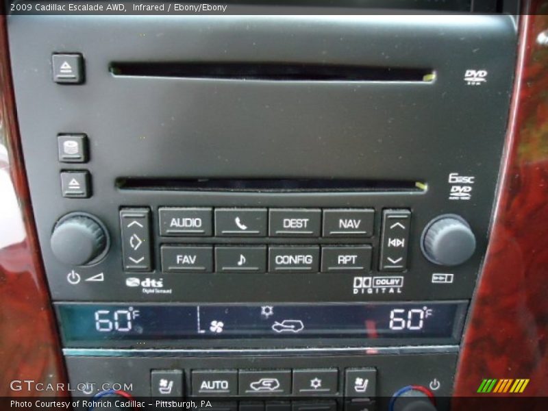 Infrared / Ebony/Ebony 2009 Cadillac Escalade AWD