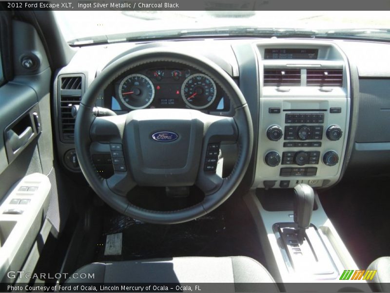 Ingot Silver Metallic / Charcoal Black 2012 Ford Escape XLT