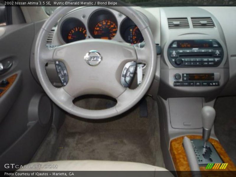 Mystic Emerald Metallic / Blond Beige 2002 Nissan Altima 3.5 SE