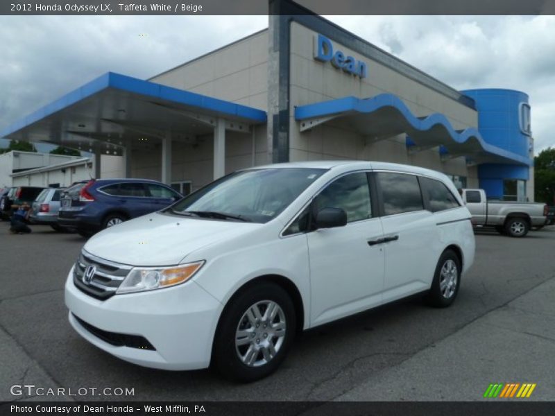 Taffeta White / Beige 2012 Honda Odyssey LX