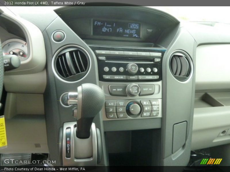 Controls of 2012 Pilot LX 4WD