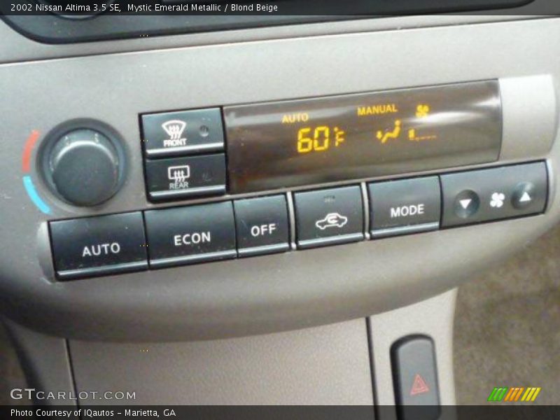 Mystic Emerald Metallic / Blond Beige 2002 Nissan Altima 3.5 SE