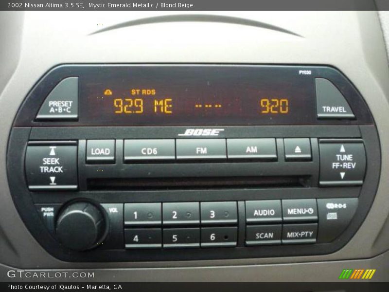 Mystic Emerald Metallic / Blond Beige 2002 Nissan Altima 3.5 SE