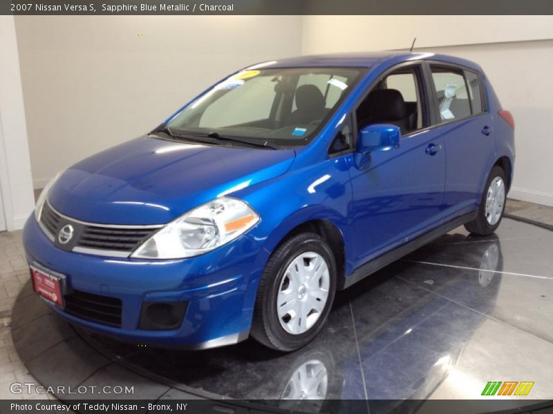Sapphire Blue Metallic / Charcoal 2007 Nissan Versa S