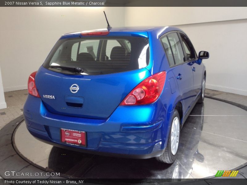 Sapphire Blue Metallic / Charcoal 2007 Nissan Versa S