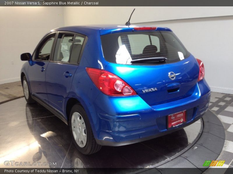 Sapphire Blue Metallic / Charcoal 2007 Nissan Versa S