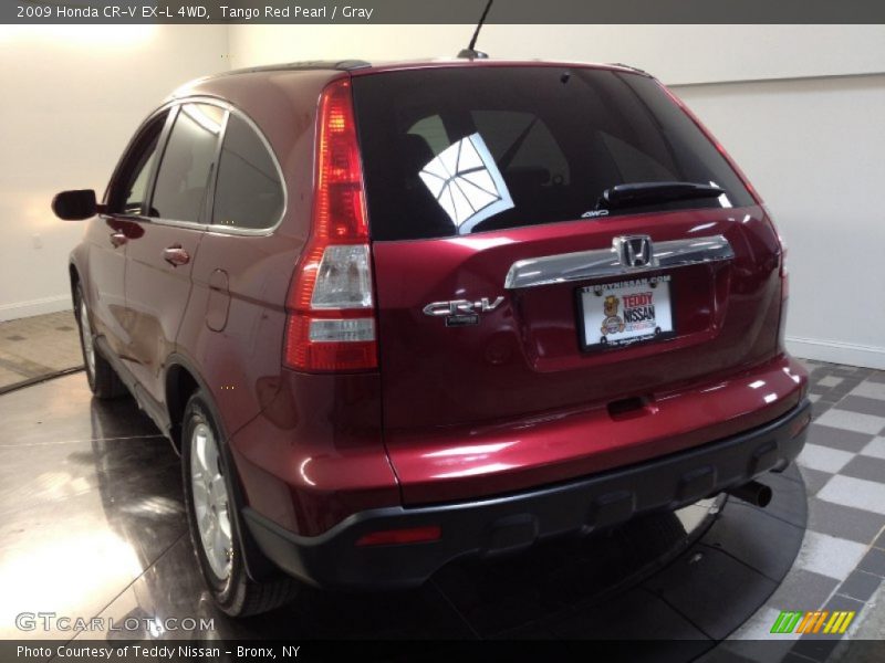 Tango Red Pearl / Gray 2009 Honda CR-V EX-L 4WD
