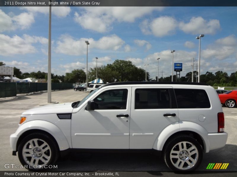 Bright White / Dark Slate Gray 2011 Dodge Nitro Heat