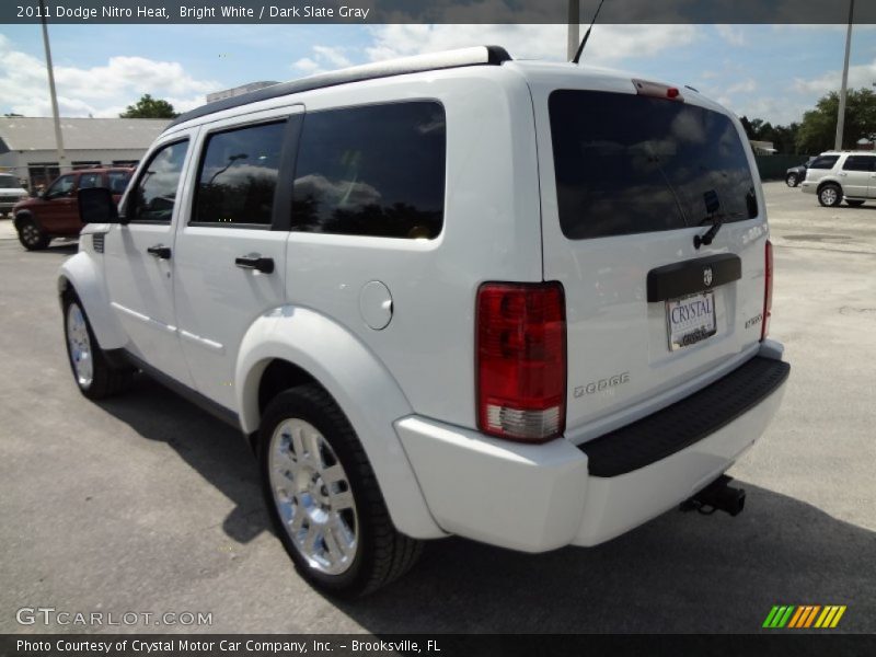 Bright White / Dark Slate Gray 2011 Dodge Nitro Heat
