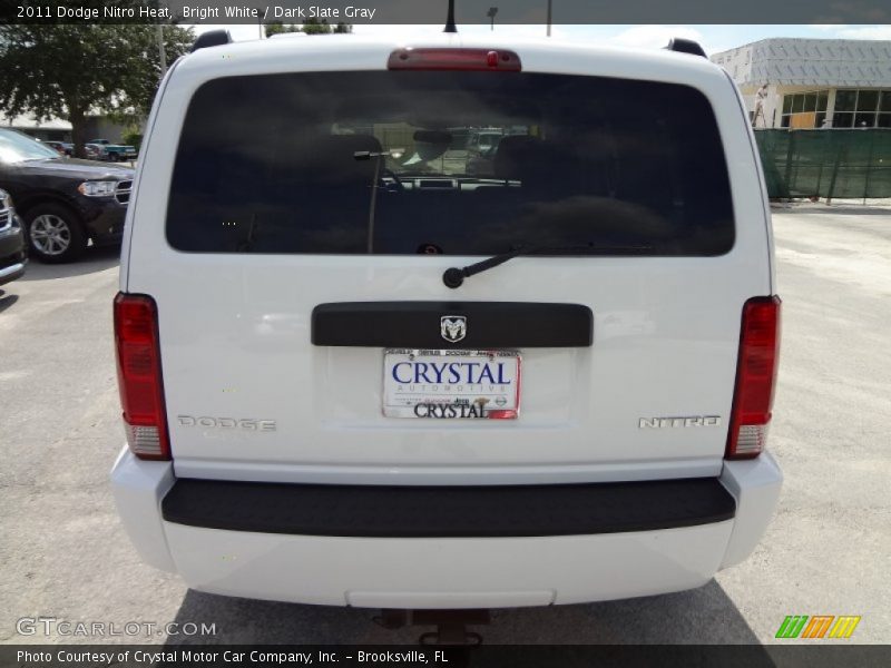 Bright White / Dark Slate Gray 2011 Dodge Nitro Heat