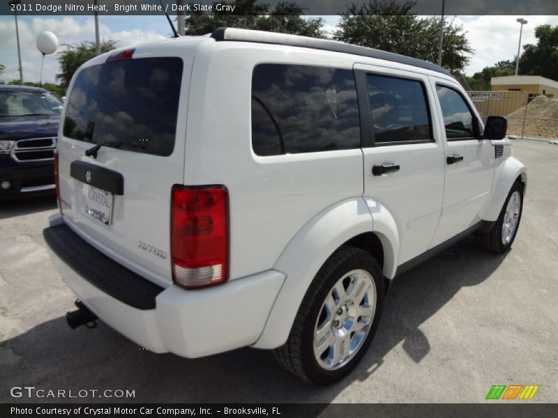 Bright White / Dark Slate Gray 2011 Dodge Nitro Heat