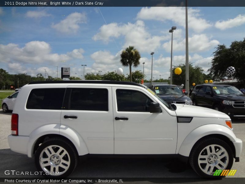 Bright White / Dark Slate Gray 2011 Dodge Nitro Heat