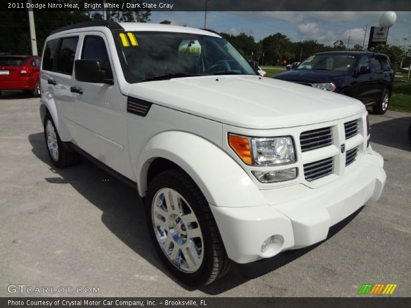 Bright White / Dark Slate Gray 2011 Dodge Nitro Heat