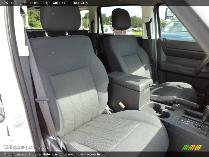 Bright White / Dark Slate Gray 2011 Dodge Nitro Heat