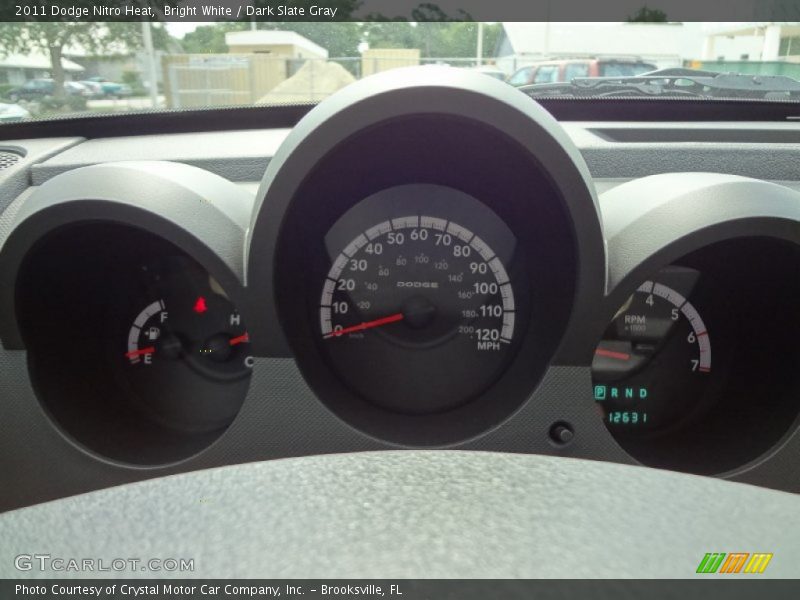 Bright White / Dark Slate Gray 2011 Dodge Nitro Heat