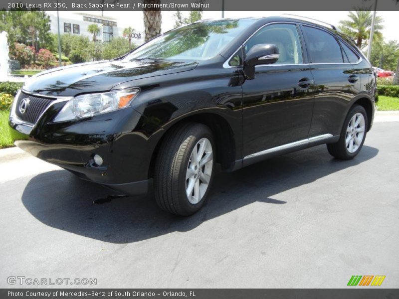 Black Sapphire Pearl / Parchment/Brown Walnut 2010 Lexus RX 350