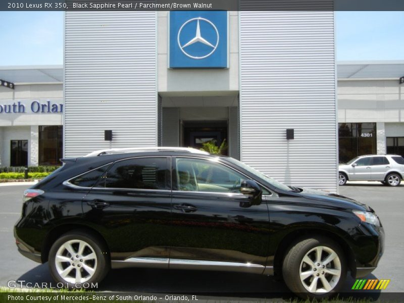 Black Sapphire Pearl / Parchment/Brown Walnut 2010 Lexus RX 350