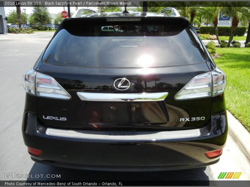 Black Sapphire Pearl / Parchment/Brown Walnut 2010 Lexus RX 350