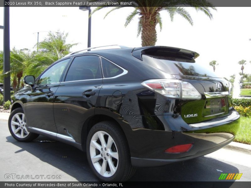 Black Sapphire Pearl / Parchment/Brown Walnut 2010 Lexus RX 350