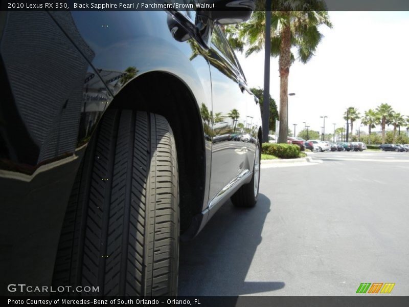 Black Sapphire Pearl / Parchment/Brown Walnut 2010 Lexus RX 350