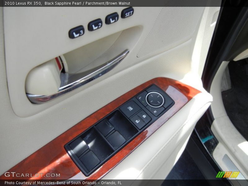 Black Sapphire Pearl / Parchment/Brown Walnut 2010 Lexus RX 350