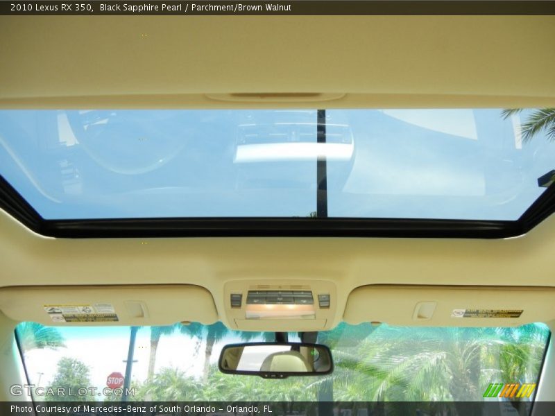 Black Sapphire Pearl / Parchment/Brown Walnut 2010 Lexus RX 350