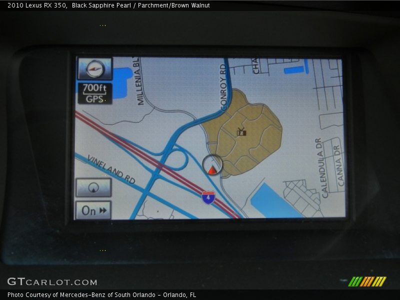 Black Sapphire Pearl / Parchment/Brown Walnut 2010 Lexus RX 350