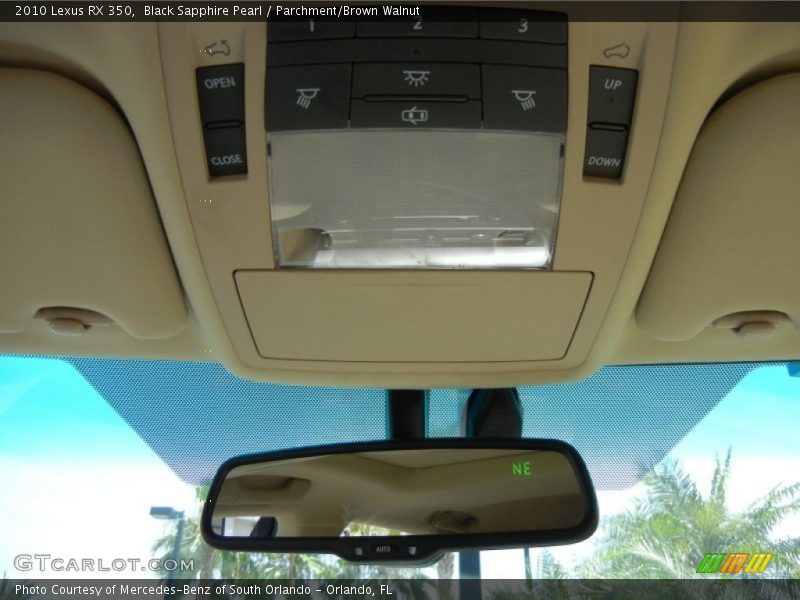 Black Sapphire Pearl / Parchment/Brown Walnut 2010 Lexus RX 350